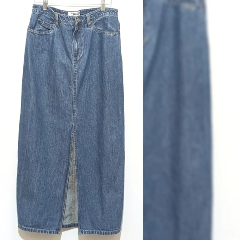 Vintage | Old Navy | Maxi Denim Skirt | 90s Bohemian | Y2K | Trendy | Jeans